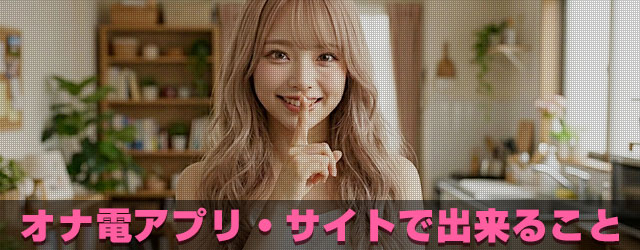 オナ電アプリ・サイトで出来ること